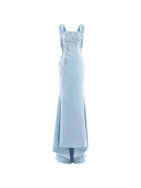 Saiid Kobeisy crepe dress Blue RTWFW2548