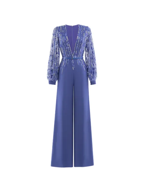 Saiid Kobeisy crepe jumpsuit Blue RTWFW2527