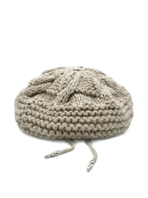 Chrome Hearts cashmere beret Neutrals CHRM0661