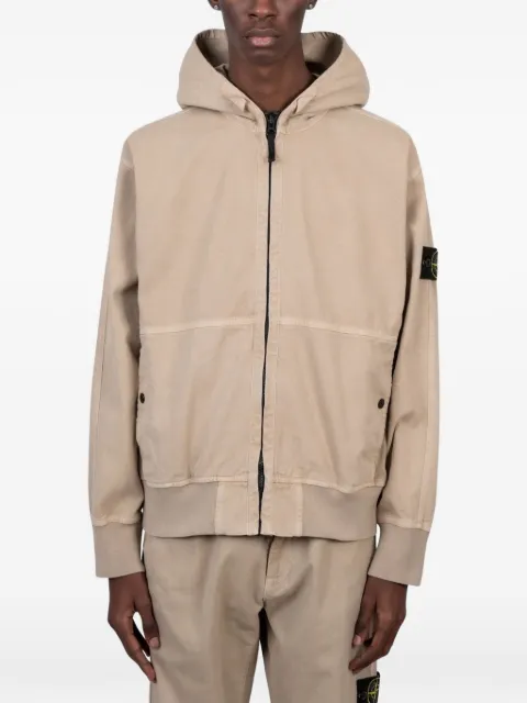 Stone Island 6100068 organic panama cotton 'old' effect jacket Neutrals L1S156100068S0184