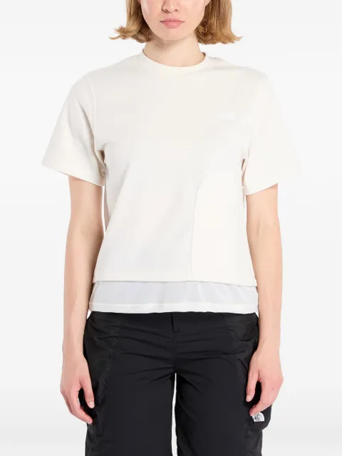 The North Face Fabric Mix Ss Tee chest logo T-shirt White NF0A8CMAQLI1