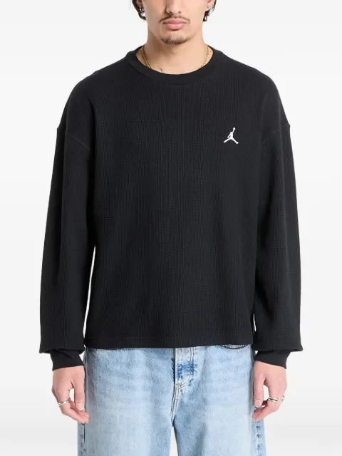 Jordan long-sleeved waffle-knit sweatshirt Black IM6255010