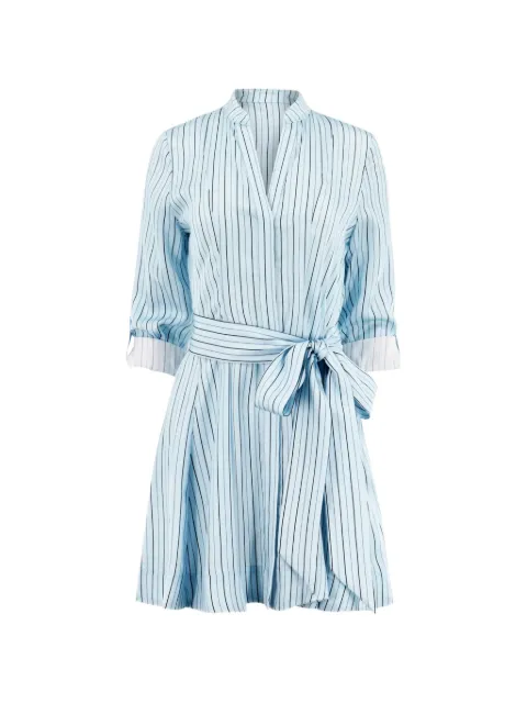 alice + olivia roll cuff striped dress Blue CL000P01510