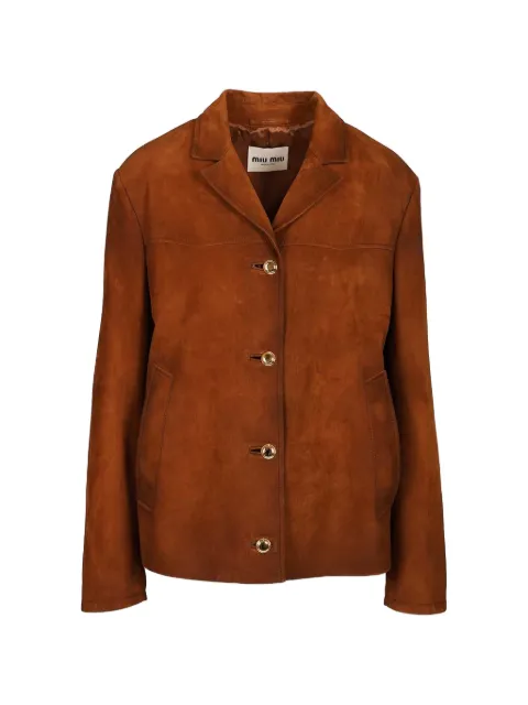 Miu Miu button-up jacket Brown MPV948SOOO104R
