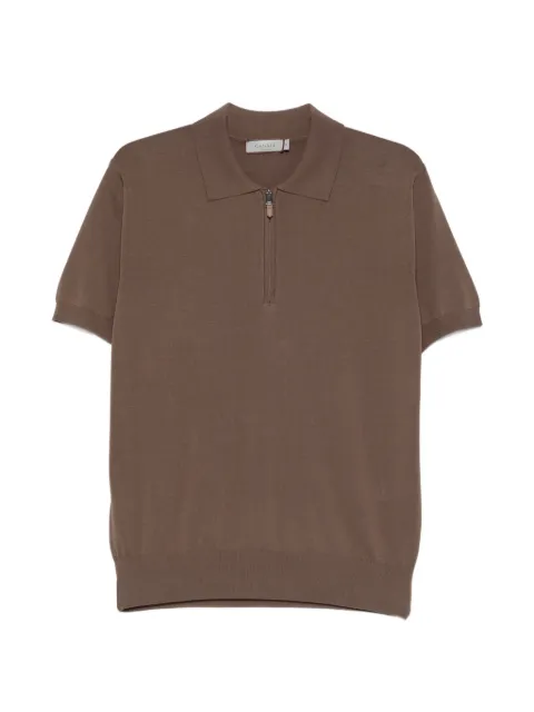 Canali zip-up polo shirt Brown MK02459C0454