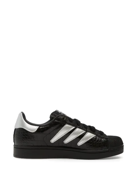adidas Superstar II silver-tone stripes sneakers Black HQ9303