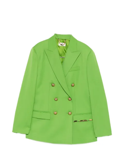 Elisabetta Franchi double-breasted buttoned jacket Green GI22061E2