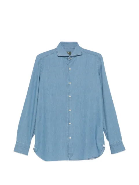 Borrelli button-fastening shirt Blue LT11017