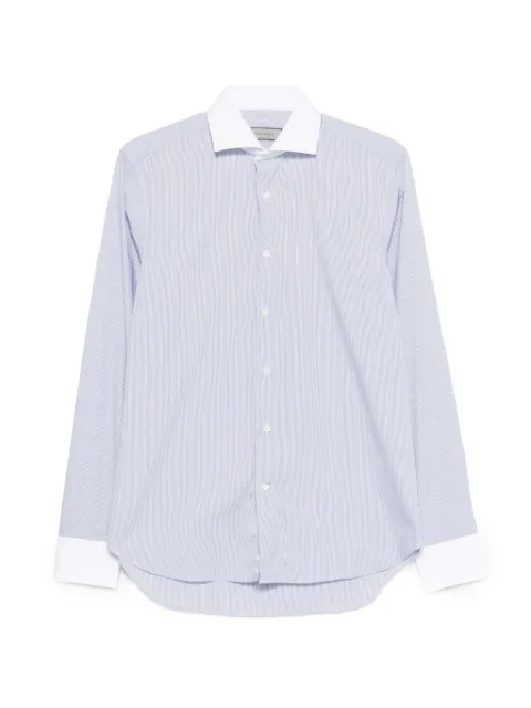 Canali striped shirt Blue GD03293CCLX0C3