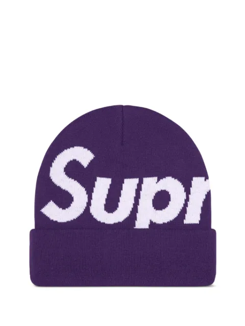 Supreme Big Logo beanie hat Purple SU26855