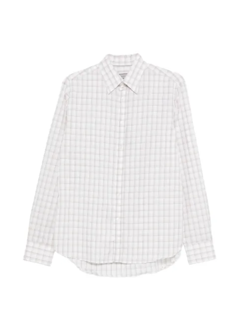 Canali checked shirt White GL03754CSL7049