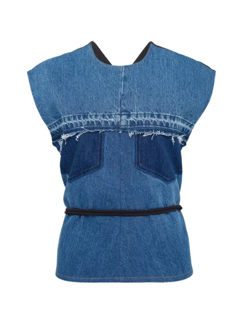 LITKOVSKA tie-waist top Blue T06SS2600NAVYBLUEBLACK
