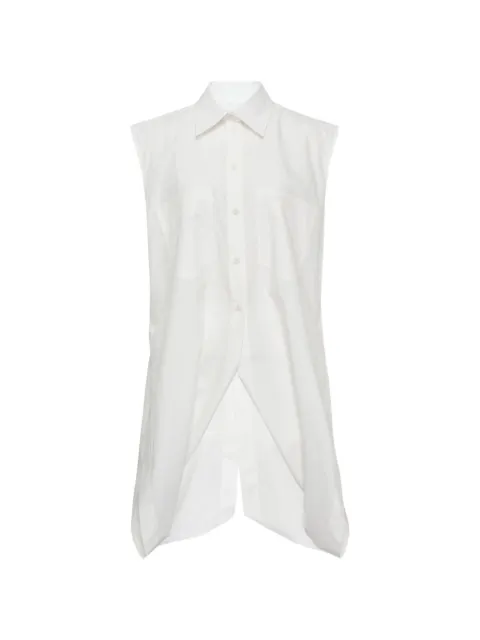 LITKOVSKA sleeveless shirt White B091SS2600IVORY