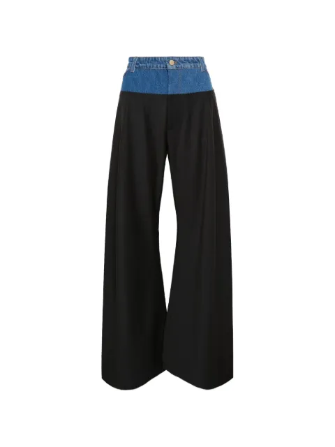 LITKOVSKA wide-leg trousers Black P04SS2600NAVYBLUEBLACK