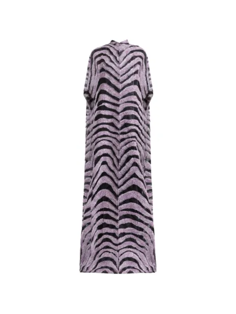Gemy Maalouf open floor maxi dress Purple GMCP257655KM