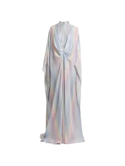 Gemy Maalouf draped loose-cut kaftan Blue GMCP257520KF