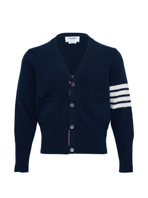 Thom Browne V-neck cardigan Blue MKC624AY1029