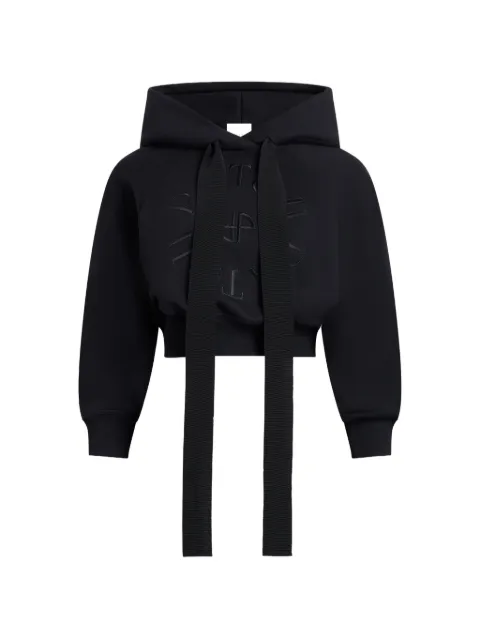 Patou tie-detail hoodie Black JE0699985999B