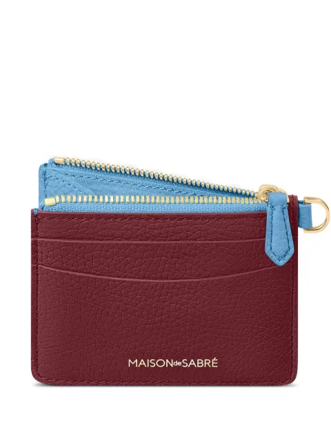 MAISON de SABRÉ zipped leather card holder Brown CLCA