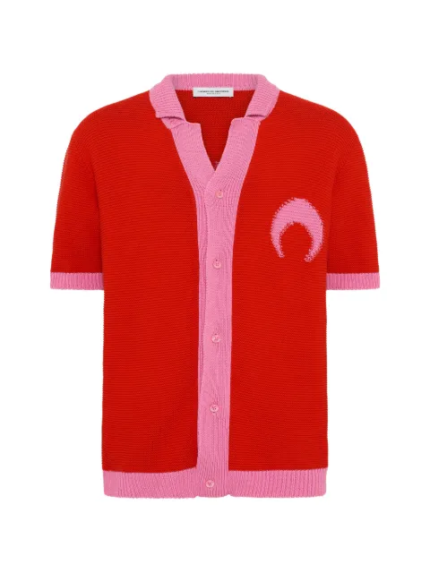 Marine Serre crochet moon cardigan Red USI038ACKNI0548RD13