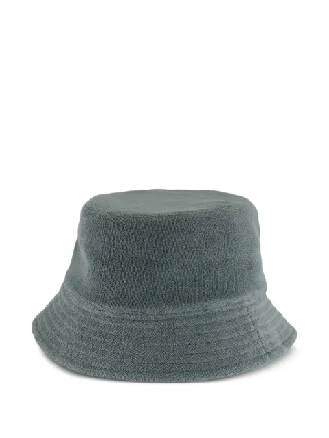 Fedeli Olive Terry knitted cotton bucket hat Grey TUD00820