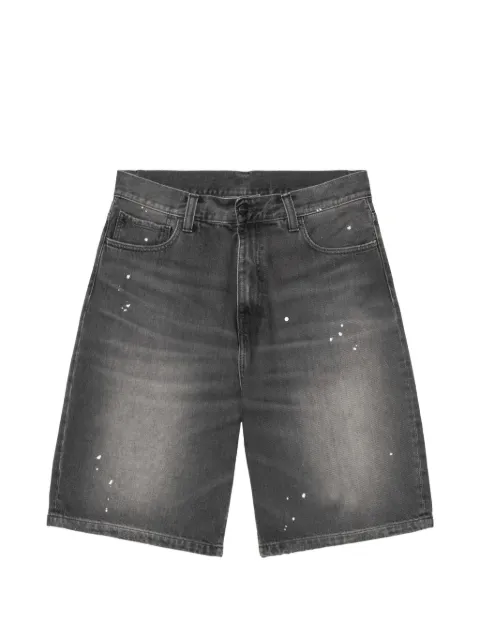 Carhartt WIP Landon paint-splatter washed shorts Black I037028