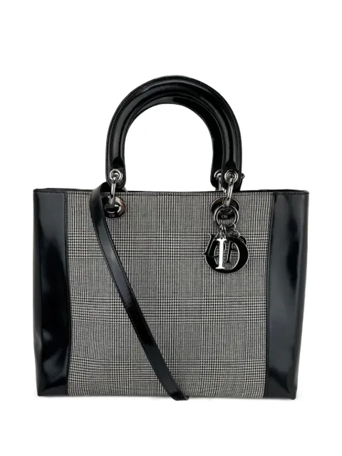 Christian Dior Pre-Owned large Lady Dior handbag Black 49341485973815