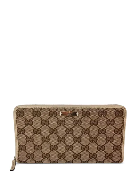 Gucci Pre-Owned GG logo canvas wallet Neutrals 49793060208951