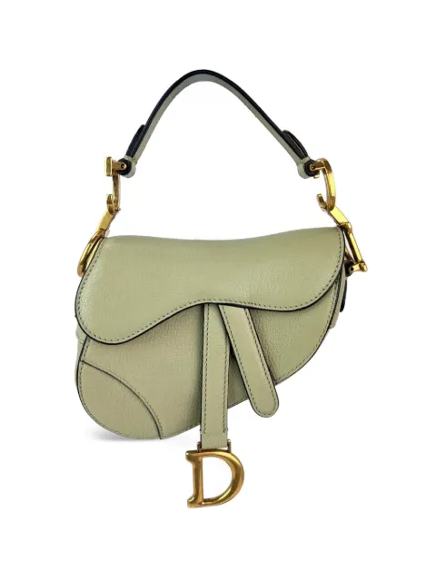 Christian Dior Pre-Owned Saddle removable-strap bag Green 51053522518327