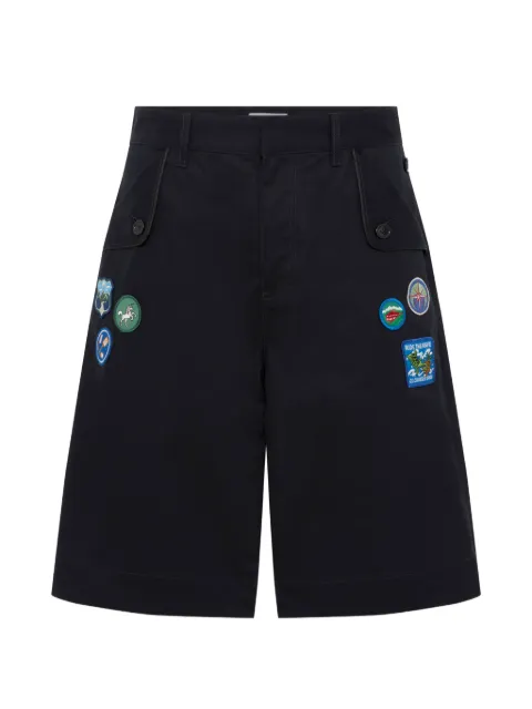 Marine Serre scout workwear bermudas Blue MSH023ARWOV0056BL90