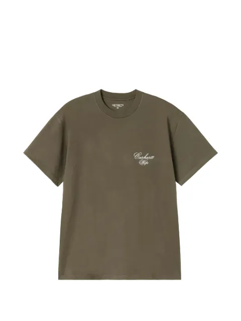 Carhartt WIP logo-detail short-sleeve T-shirt Green I03687963XX