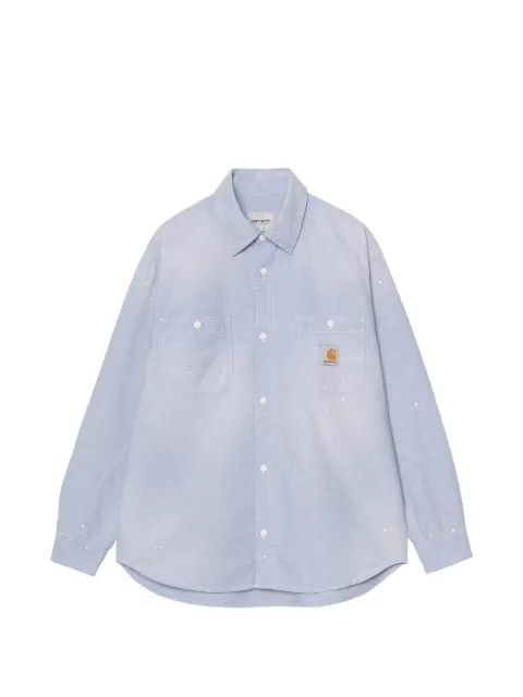 Carhartt WIP Painter paint-splatter shirt Blue I036919