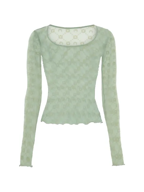 Marine Serre Moonogram T-shirt Green WTS018ACJER0005GR40