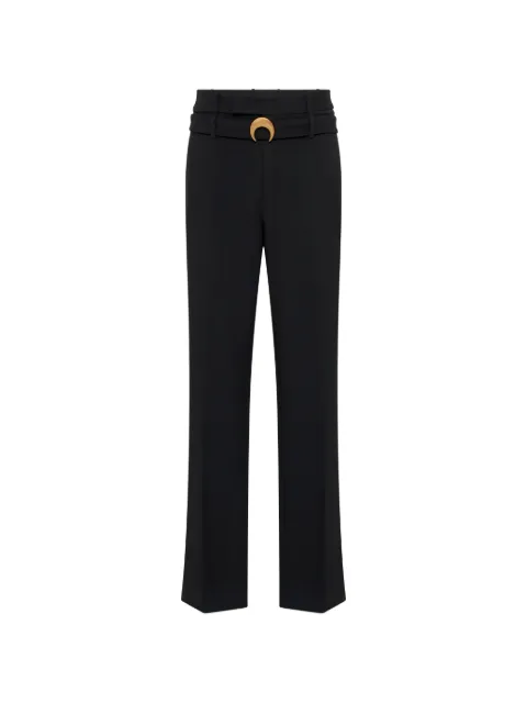 Marine Serre tailored wool flare pants Black MPA090ACWOV0091BK99