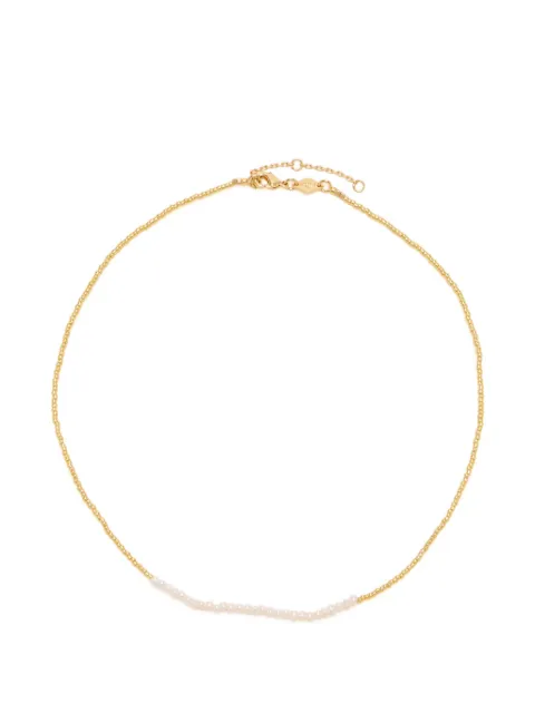 Anni Lu pearl beaded necklace Gold 2522021