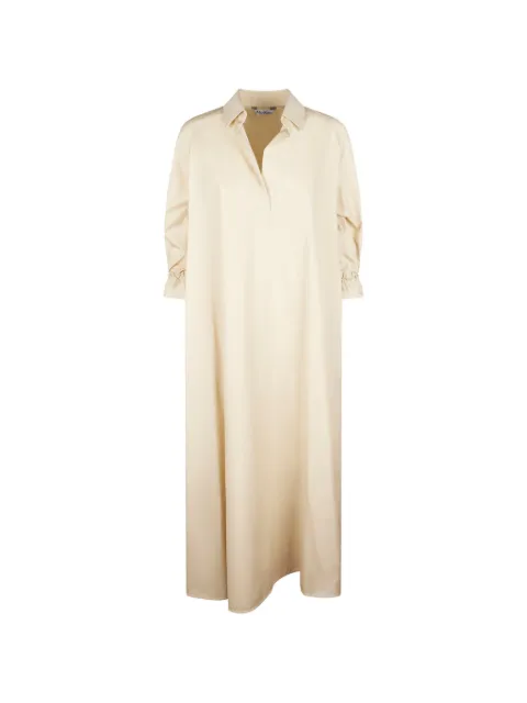 Max Mara long sleeve maxi dress Neutrals 2611221152600