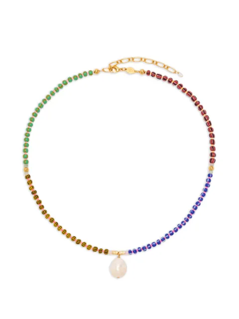 Anni Lu Magic Moments striped beaded necklace Gold 2522030