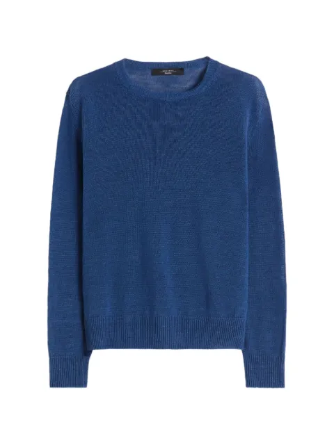 Weekend Max Mara crewneck knitted top Blue 2615361132600