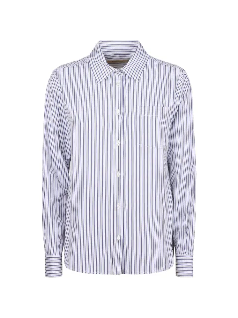 Weekend Max Mara striped chest-pocket shirt White 2615111051600