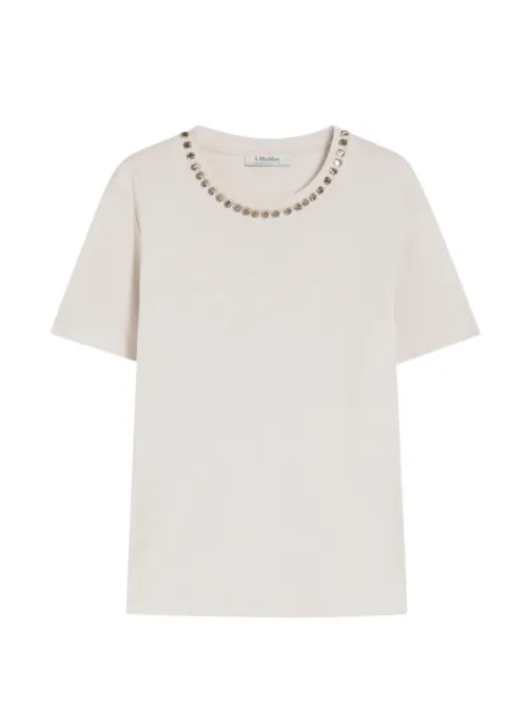 'S Max Mara beaded T-shirt Neutrals 2619971013600