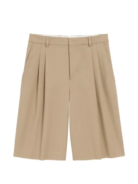 AMI Paris wide-leg tailored shorts Neutrals 26PHSO827CO0214