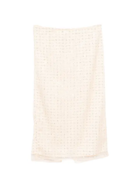 STAUD embellished skirt Neutrals R26R6129ET