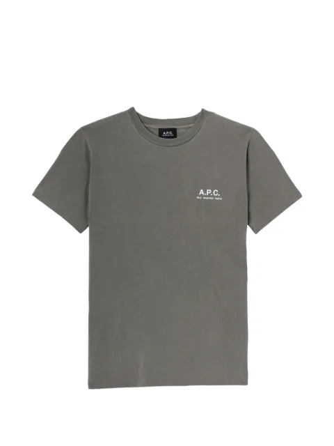 A.P.C. logo-print T-shirt Grey COHBSM26478
