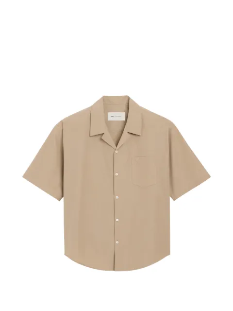 AMI Paris embroidered shirt Neutrals USH833CO0063