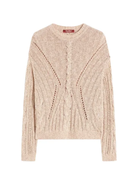 Max Mara knitted top natural Neutrals 2616361111600