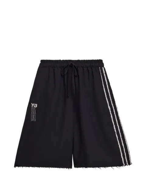 Y-3 raw-cut shorts Black KF1113