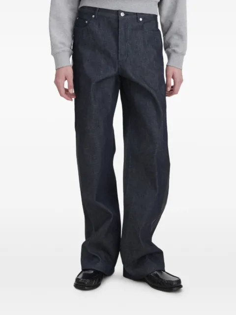 A.P.C. logo-detail denim jeans Blue COHESH09254