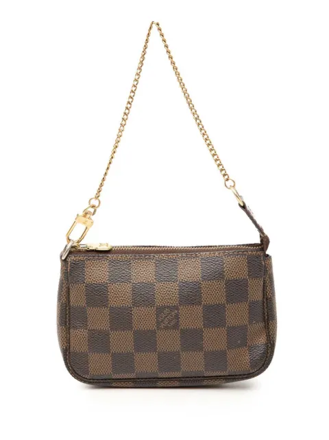 Louis Vuitton Pre-Owned 2008 Damier Ebene Mini Pochette Accessoires handbag Brown 9WQDGB0TOCMLW3S1