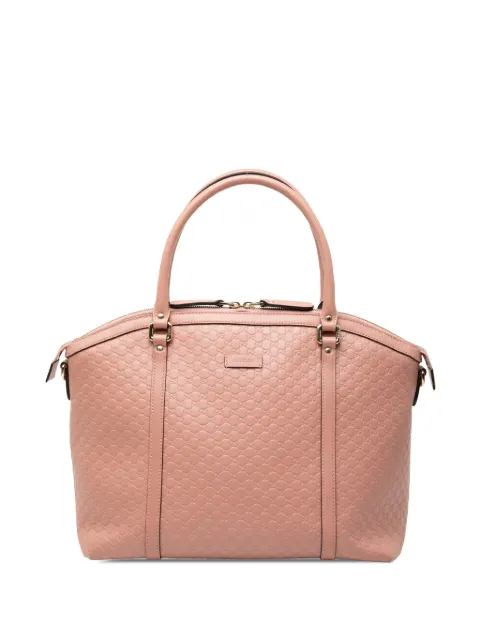 Gucci Pre-Owned 2000-2015 Large Microguccissima Dome satchel Pink 9F748FLHMNGQZURH