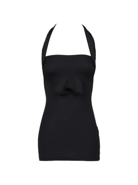 VETEMENTS halterneck mini dress Black WH76DR200B
